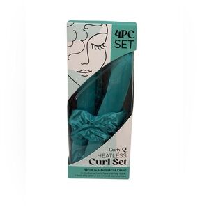 Curly-Q Heatless Curl Set in Teal ~ NEW ~ Heat & Chemical Free